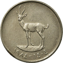 Moneda, Emiratos Árabes Unidos, 25 Fils, 1984/AH1404, British Royal Mint, MBC