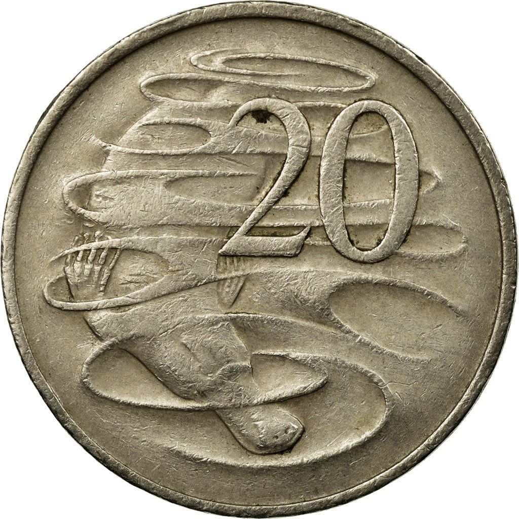 Monnaie, Australie, Elizabeth II, 20 Cents, 1971, TB+, Copper-nickel, KM:66