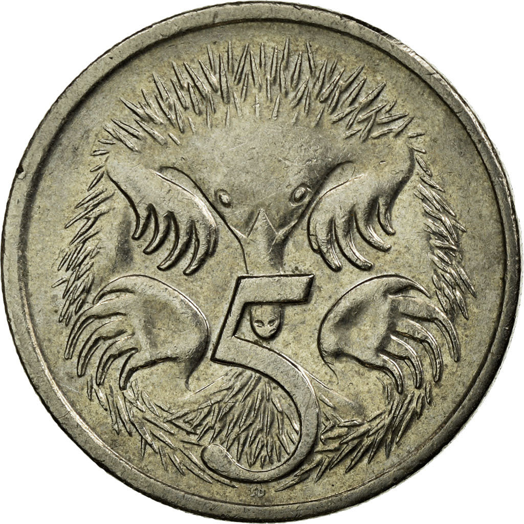 Moneta, Australia, Elizabeth II, 5 Cents, 1997, BB, Rame-nichel, KM:80