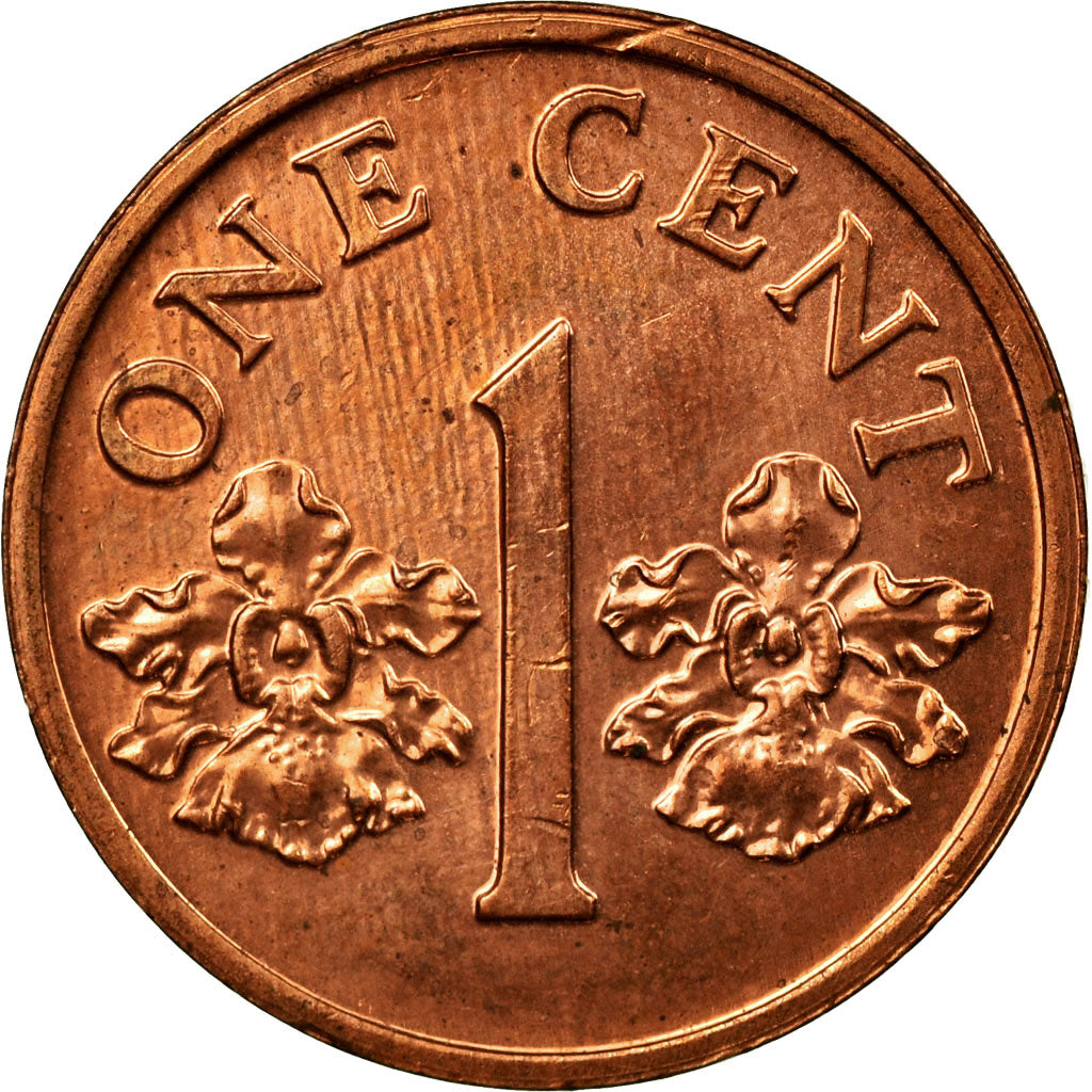 Coin, Singapore, Cent, 1989, British Royal Mint, MS(63), Bronze, KM:49