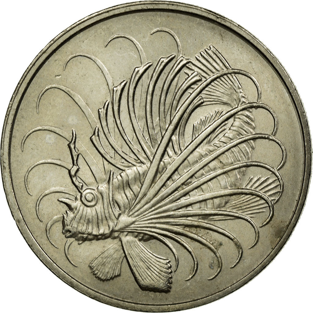 Münze, Singapur, 50 Cents, 1980, Singapore Mint, S+, Copper-nickel, KM:5