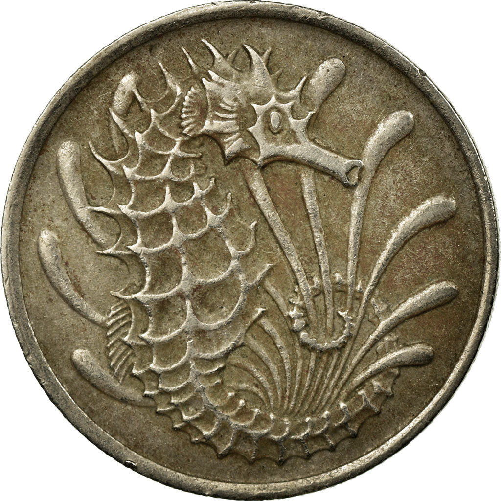 Coin, Singapore, 10 Cents, 1969, Singapore Mint, VF(30-35), Copper-nickel, KM:3