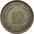 Moneta, Singapore, 10 Cents, 1974, Singapore Mint, BB, Rame-nichel, KM:3