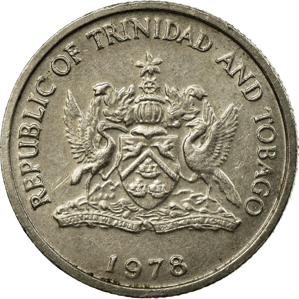 Moneta, TRINIDAD E TOBAGO, 10 Cents, 1978, Franklin Mint, BB, Rame-nichel, KM:31