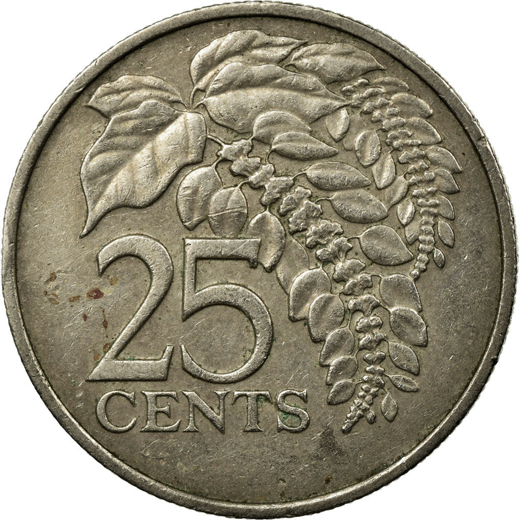 Coin, TRINIDAD & TOBAGO, 25 Cents, 1981, Franklin Mint, EF(40-45)