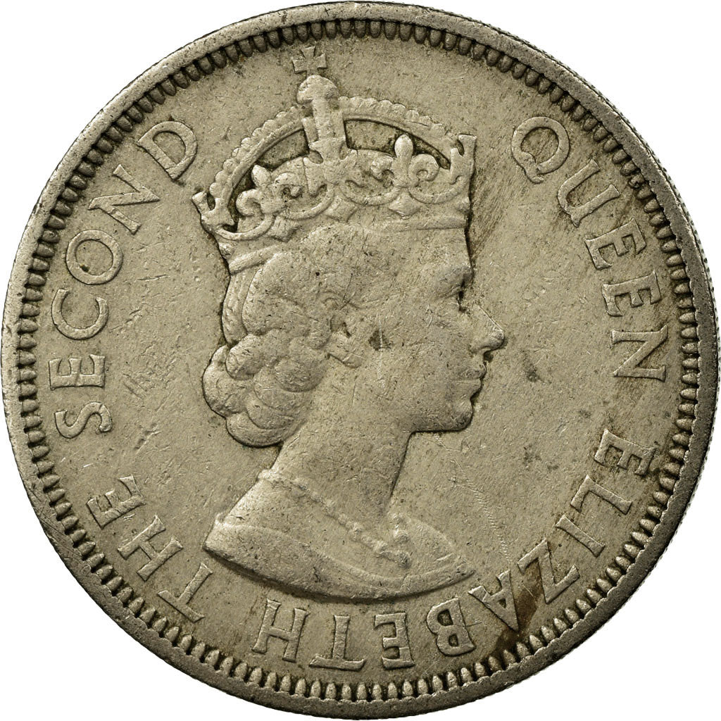 Coin, Seychelles, Rupee, 1966, British Royal Mint, VF(30-35), Copper-nickel