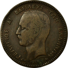 Coin, Greece, George I, 10 Lepta, 1878, VF(30-35), Copper, KM:55
