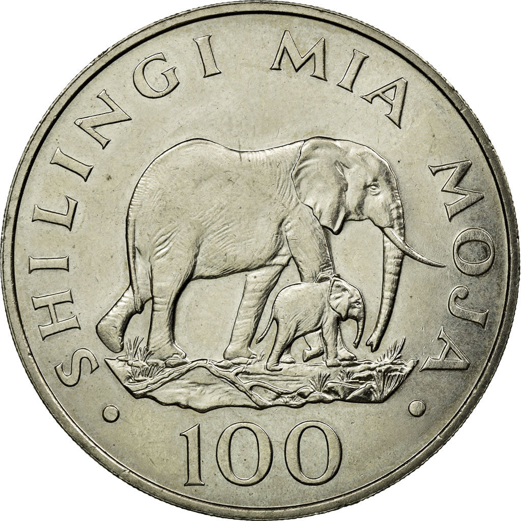 Coin, Tanzania, 100 Shilingi, 1986, EF(40-45), Copper-nickel, KM:18