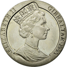 Coin, Gibraltar, Elizabeth II, Crown, 1993, EF(40-45), Copper-nickel, KM:144