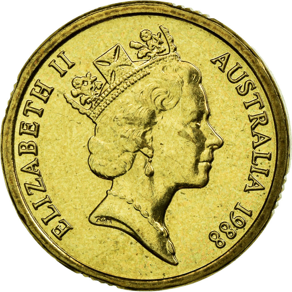 Coin, Australia, Elizabeth II, 2 Dollars, 1988, AU(55-58), Aluminum-Bronze