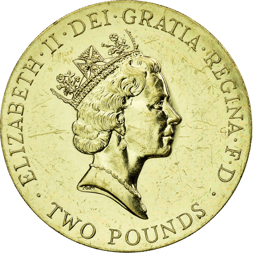 Coin, Great Britain, Elizabeth II, 2 Pounds, 1996, EF(40-45), Nickel-brass