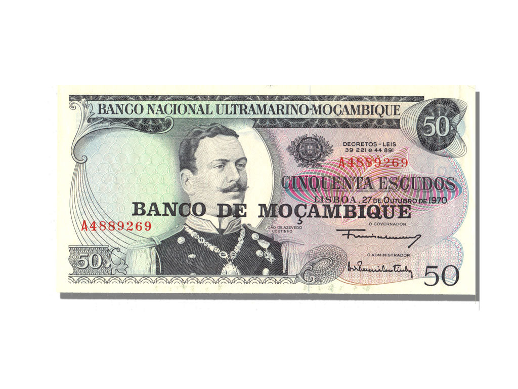 Mozambique, 50 Escudos, 1970, 1970-10-27, UNC(65-70)