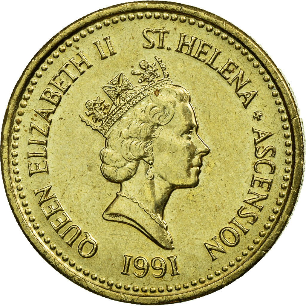 Coin, SAINT HELENA & ASCENSION, Elizabeth II, Pound, 1991, British Royal Mint