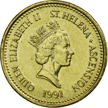 Coin, SAINT HELENA & ASCENSION, Elizabeth II, Pound, 1991, British Royal Mint