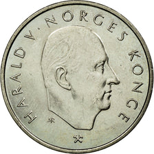 Coin, Norway, Harald V, 5 Kroner, 1995, EF(40-45), Copper-nickel, KM:456