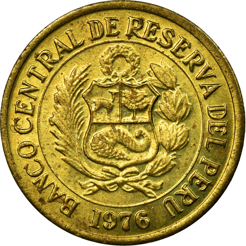 Moneta, Perù, Sol, 1976, Lima, MB+, Ottone, KM:266.1