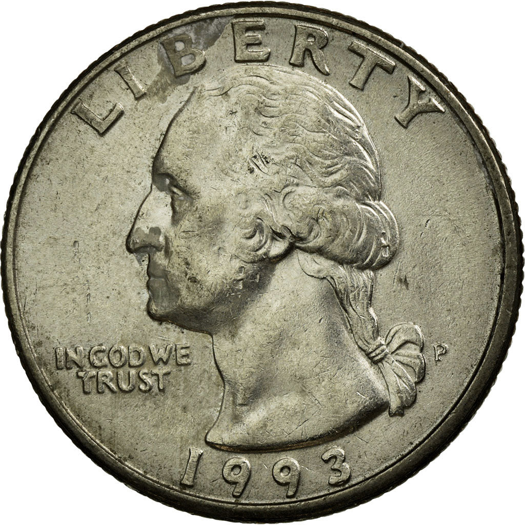 Moneta, Stati Uniti, Washington Quarter, Quarter, 1993, U.S. Mint, Philadelphia