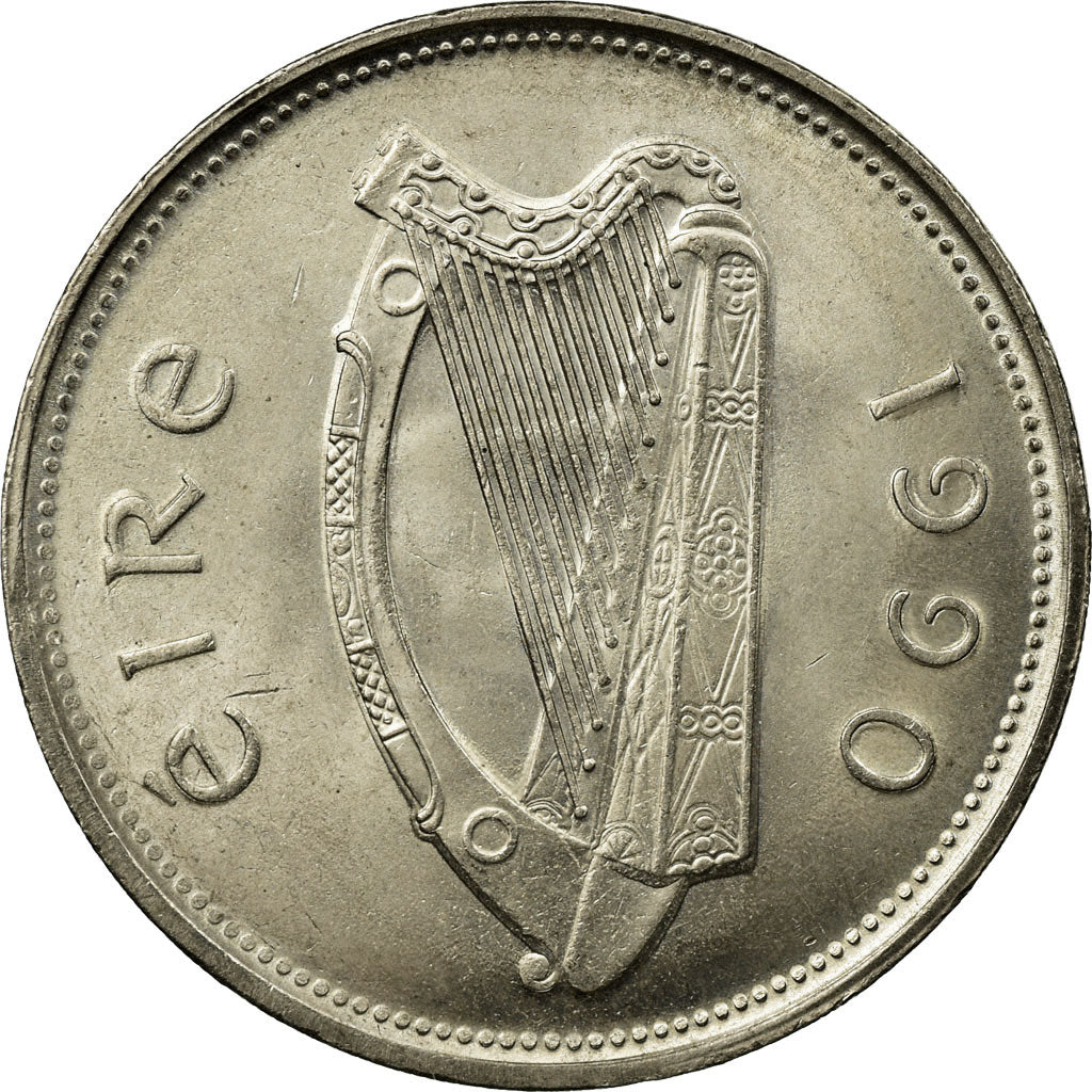 Monnaie, IRELAND REPUBLIC, Punt, Pound, 1990, SUP, Copper-nickel, KM:27