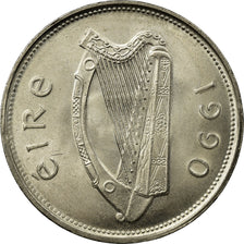 Monnaie, IRELAND REPUBLIC, Punt, Pound, 1990, SUP, Copper-nickel, KM:27