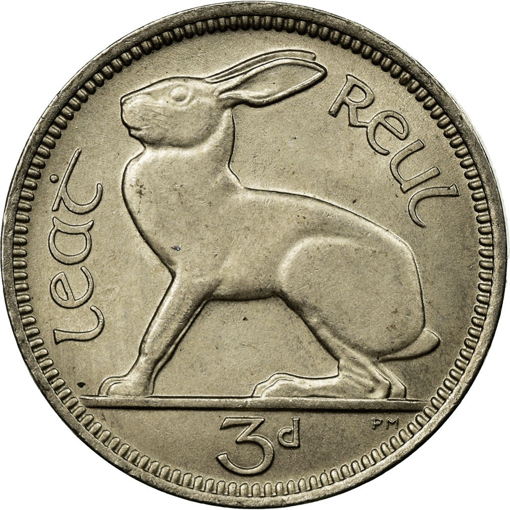 Coin, IRELAND REPUBLIC, 3 Pence, 1966, EF(40-45), Copper-nickel, KM:12a