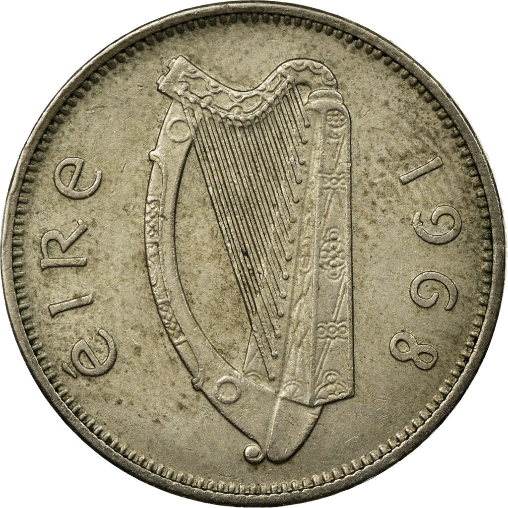 Moneta, REPUBBLICA D’IRLANDA, 6 Pence, 1968, MB+, Rame-nichel, KM:13a