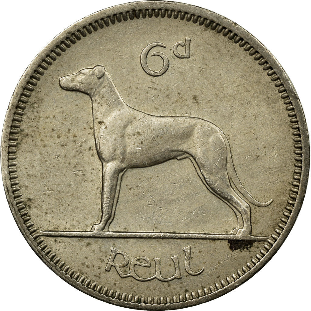 Moneta, REPUBBLICA D’IRLANDA, 6 Pence, 1968, MB+, Rame-nichel, KM:13a