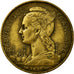 Münze, Réunion, 20 Francs, 1955, S+, Aluminum-Bronze, KM:11