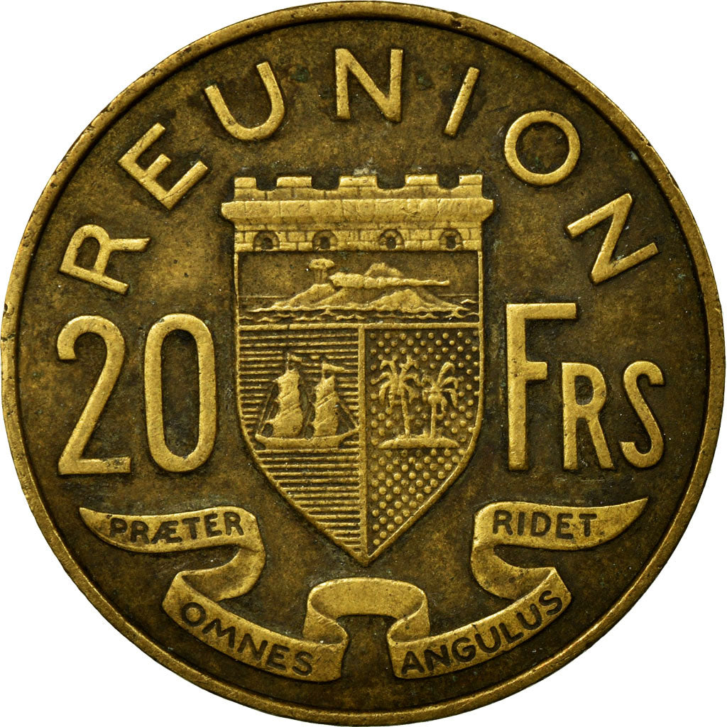 Münze, Réunion, 20 Francs, 1955, S+, Aluminum-Bronze, KM:11