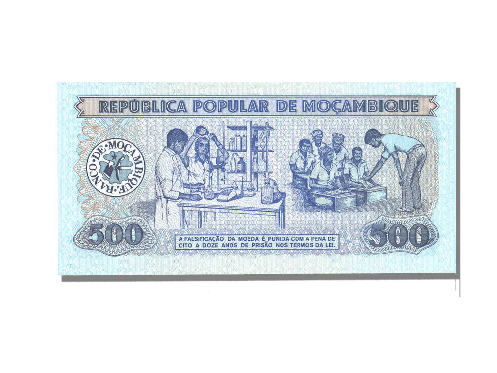 Mozambique, 500 Meticais 1980