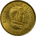 Coin, Philippines, 25 Sentimos, 1984, EF(40-45), Brass, KM:241.1