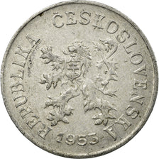 Coin, Czechoslovakia, 5 Haleru, 1953, VF(30-35), Aluminum, KM:37