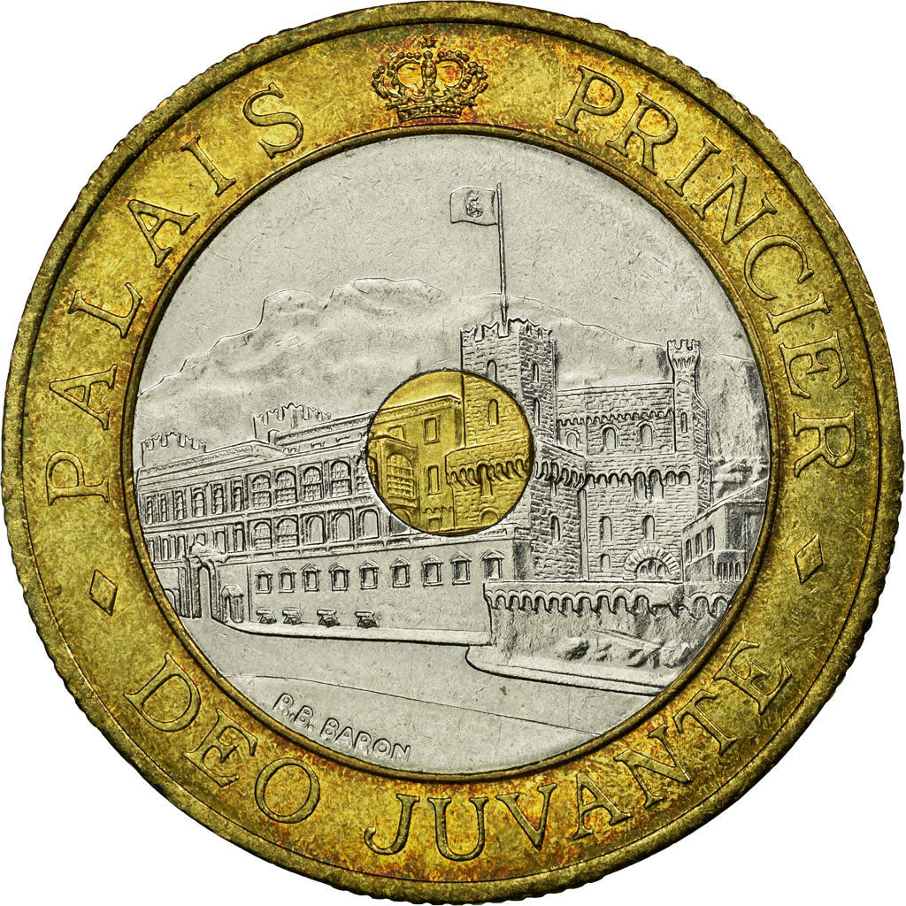 Coin, Monaco, Rainier III, 20 Francs, 1992, EF(40-45), Tri-Metallic, KM:165