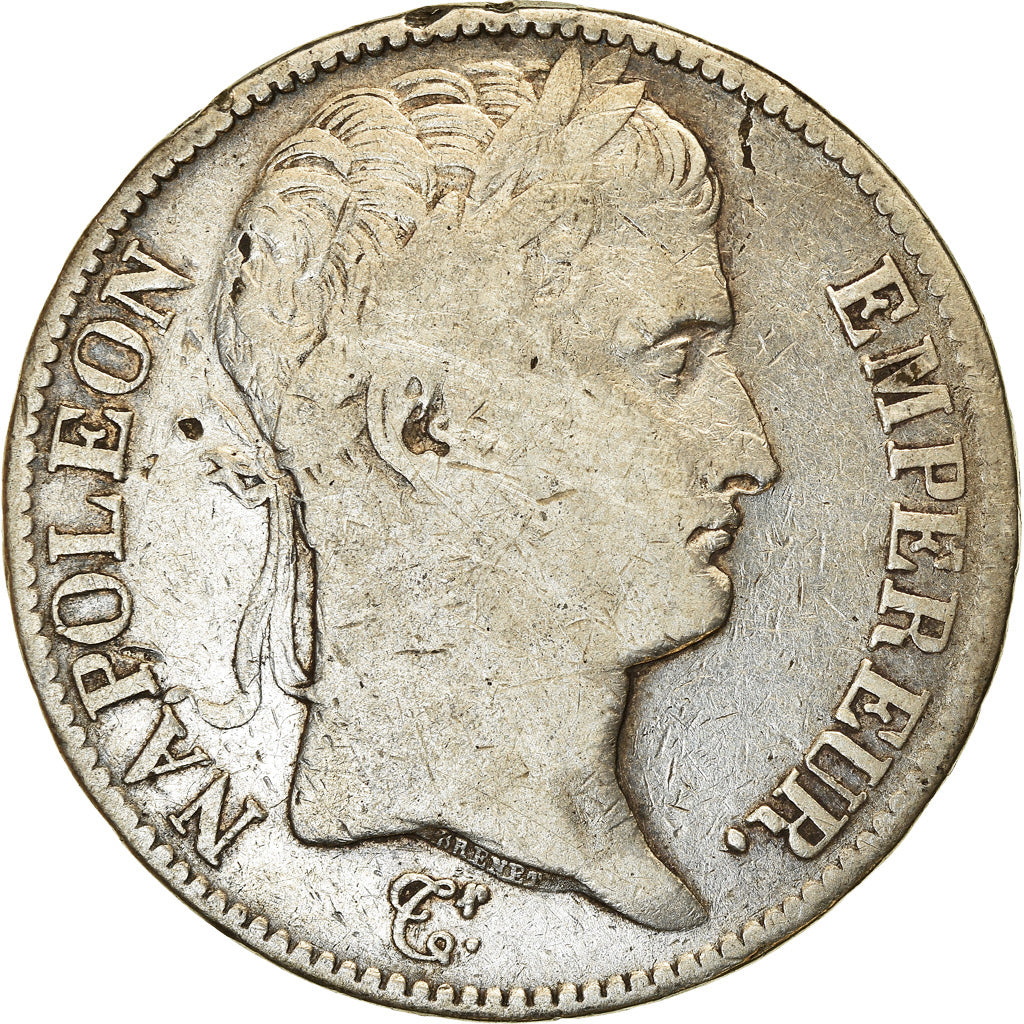 Coin, France, Napoléon I, 5 Francs, 1809, Rouen, VF(20-25), Silver, KM:694.2