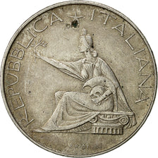 Münze, Italien, 500 Lire, 1961, Rome, SGE+, Silber, KM:99