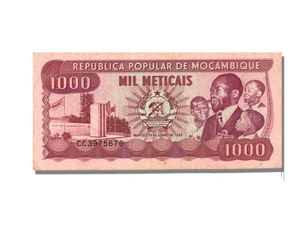 Mozambique, 1000 Meticais, 1989, KM #132c, 1989-06-16, UNC(63), CC3975697G