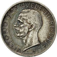 Coin, Italy, Vittorio Emanuele III, 5 Lire, 1927, Rome, VF(20-25), Silver