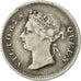 Hong Kong, Victoria, 5 Cents, 1892, VF(20-25), Silver, KM:5