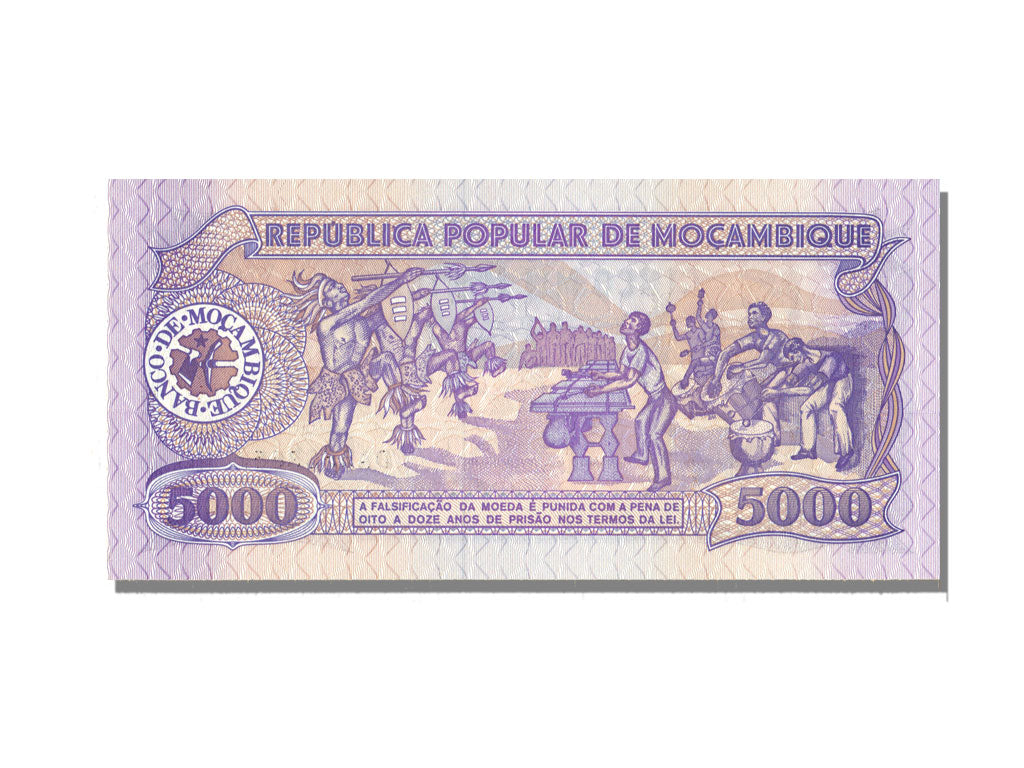 Mozambique, 5000 Meticais, 1989, KM #133b, 1989-02-03, UNC(65-70), DA 5533651