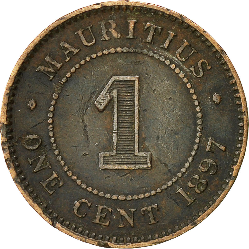Mauritius, Cent, 1897, S, Bronze, KM:7