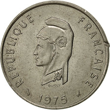 FRENCH AFARS & ISSAS, 50 Francs, 1975, Paris, S, Copper-nickel, KM:18