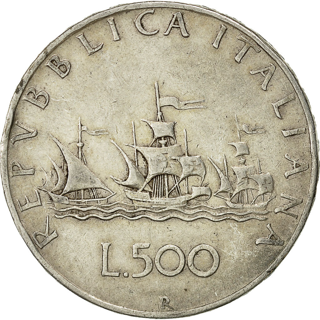 Coin, Italy, 500 Lire, 1958, Rome, EF(40-45), Silver, KM:98