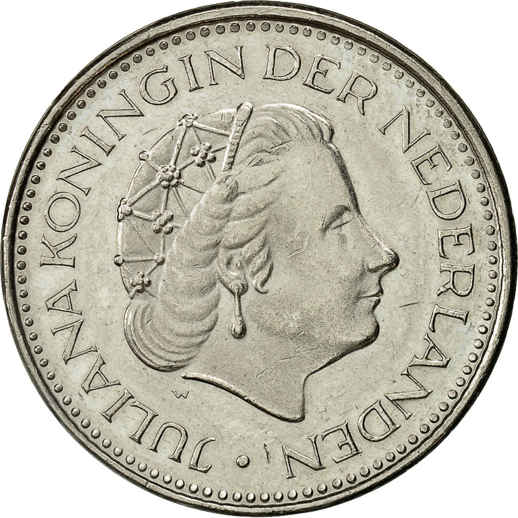 Moneda, Países Bajos, Juliana, Gulden, 1980, MBC, Níquel, KM:184a