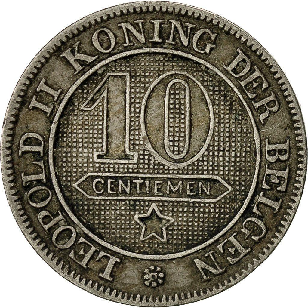 Monnaie, Belgique, Leopold II, 10 Centimes, 1895, TB+, Copper-nickel, KM:43