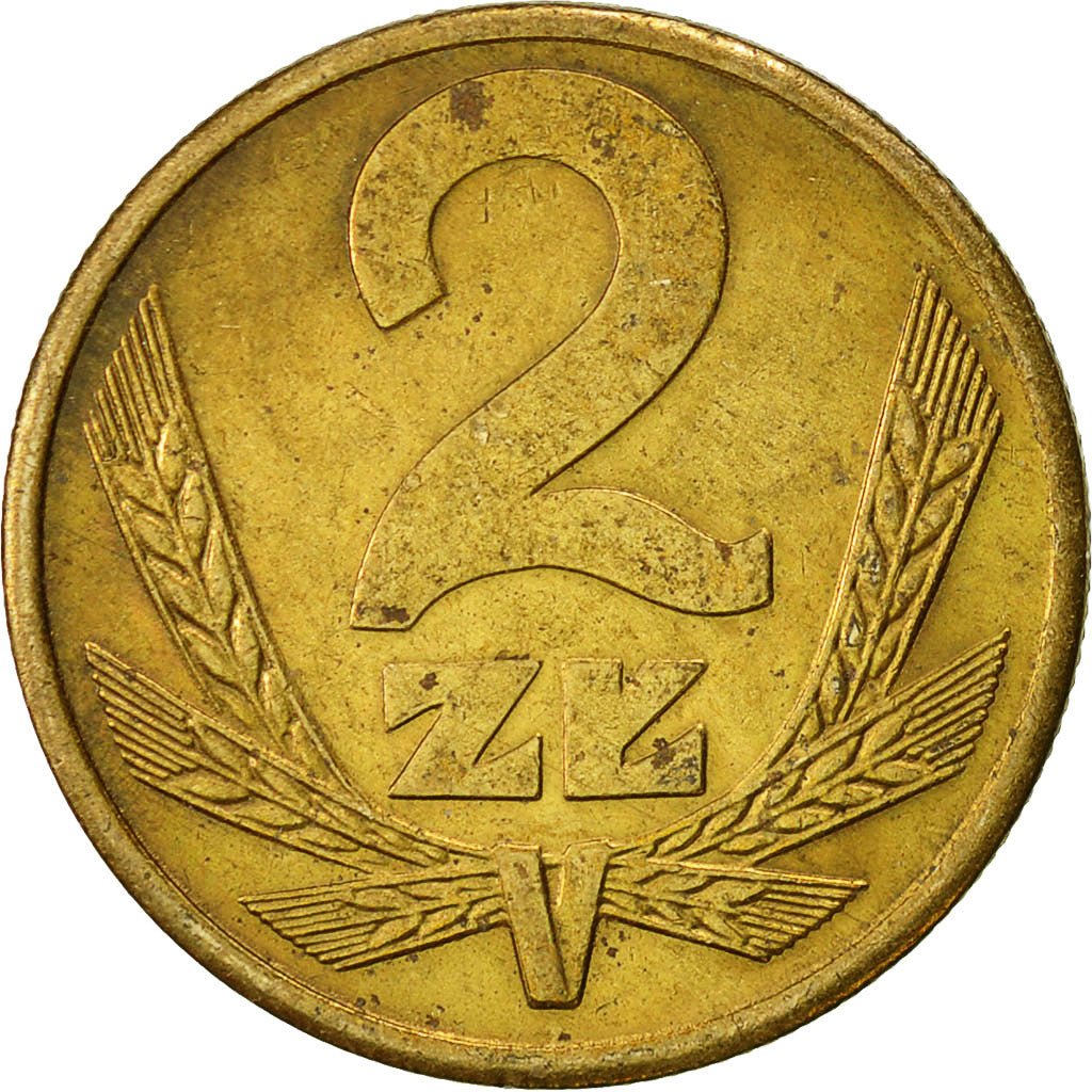 Monnaie, Pologne, 2 Zlote, 1980, Warsaw, TB, Laiton, KM:80.1