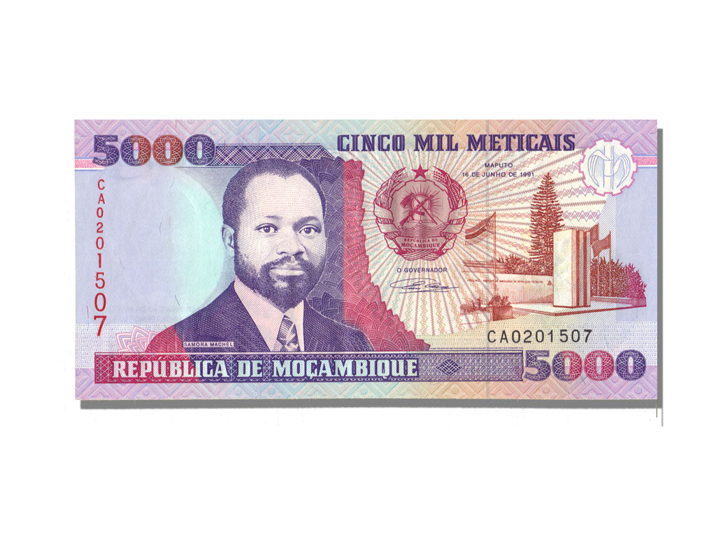 Mozambique, 5000 Meticais, 1991, KM #136, 1991-06-16, UNC(65-70), CA0201507