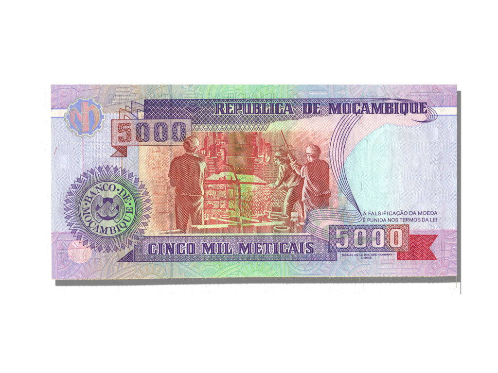 Mozambique, 5000 Meticais, 1991, KM #136, 1991-06-16, UNC(65-70), CA0201507