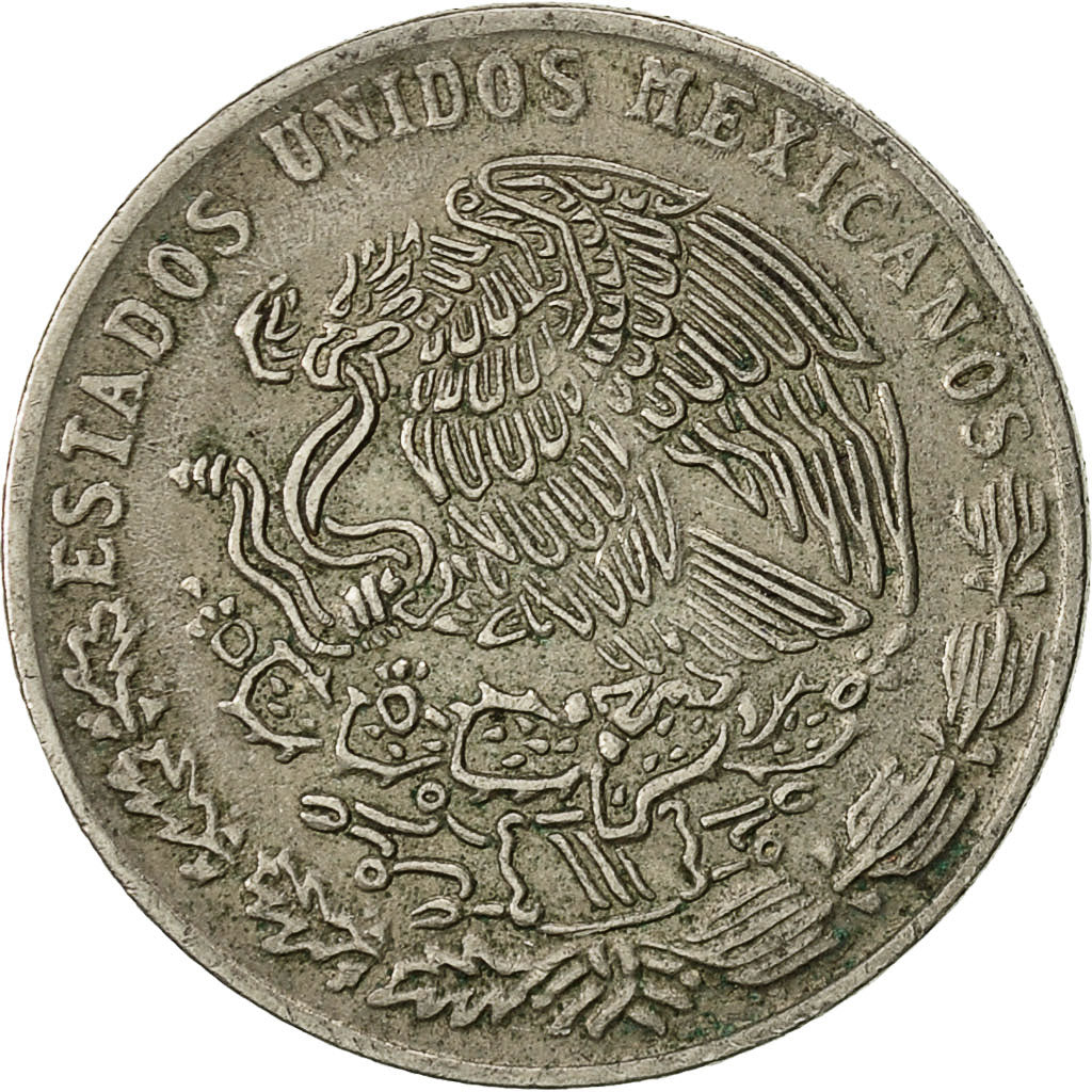 Moneta, Mexico, 20 Centavos, 1975, Mexico City, VF(30-35), Miedź-Nikiel, KM:442