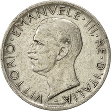 Coin, Italy, Vittorio Emanuele III, 5 Lire, 1927, Rome, VF(20-25), Silver