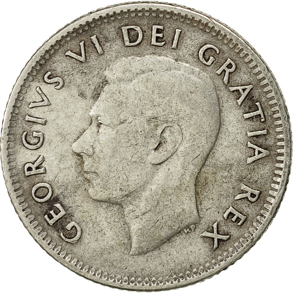 Coin, Canada, George VI, 10 Cents, 1952, Royal Canadian Mint, Ottawa, VF(20-25)