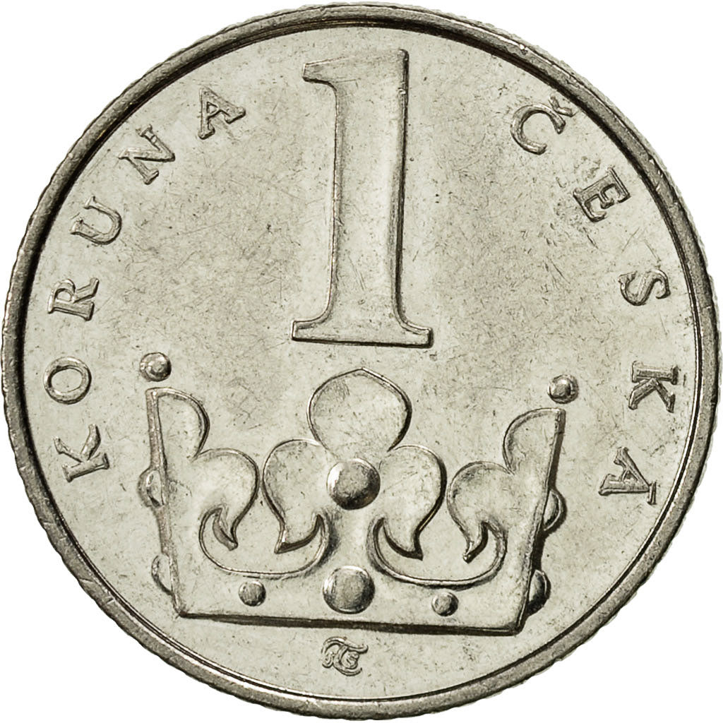 Münze, Tschechische Republik, Koruna, 1997, SS, Nickel plated steel, KM:7